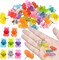 25 pcs bear push pins colorful thumbtacks for cork boards and bulletin boards